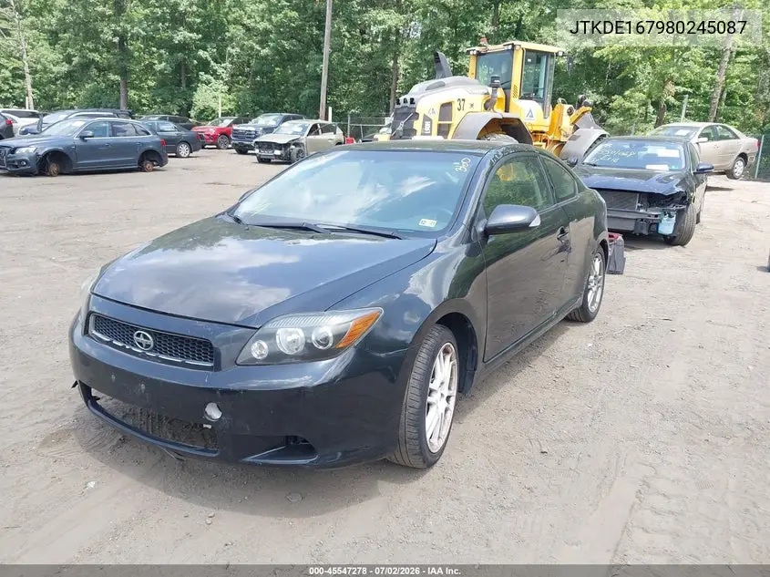 2008 Scion Tc VIN: JTKDE167980245087 Lot: 45547278