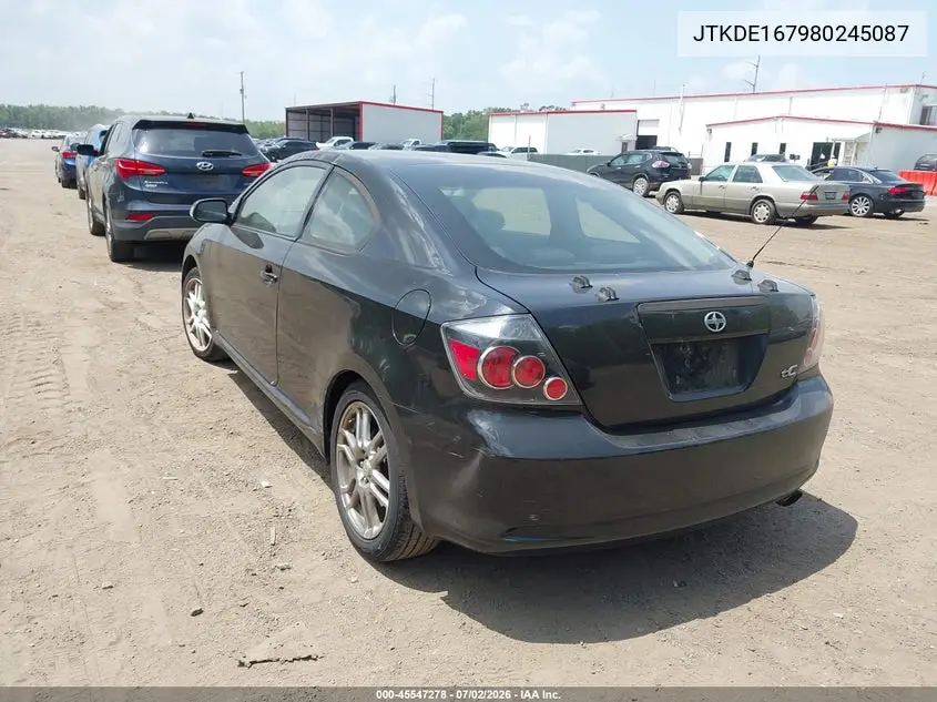 2008 Scion Tc VIN: JTKDE167980245087 Lot: 45547278