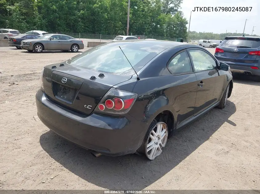 2008 Scion Tc VIN: JTKDE167980245087 Lot: 45547278