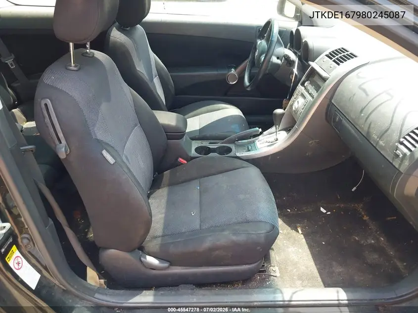 2008 Scion Tc VIN: JTKDE167980245087 Lot: 45547278