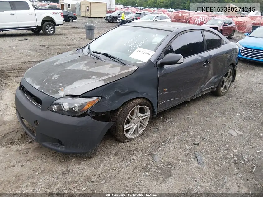 2008 Scion Tc VIN: JTKDE167380274245 Lot: 45602490