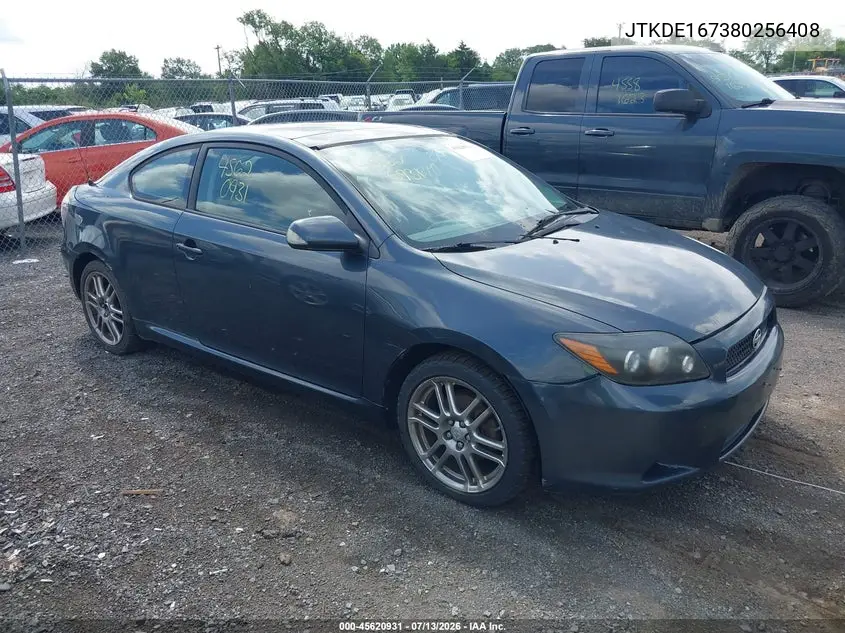 2008 Scion Tc VIN: JTKDE167380256408 Lot: 45620931