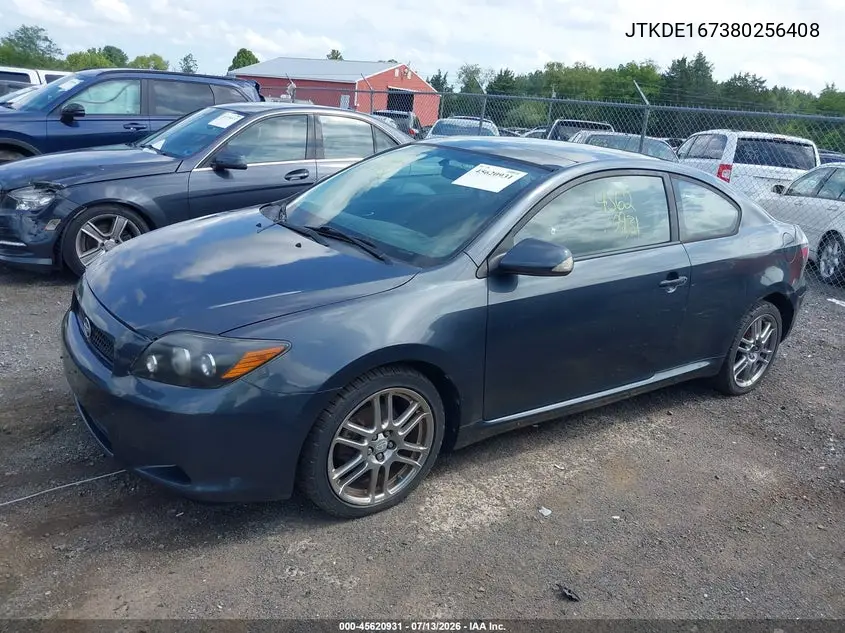 2008 Scion Tc VIN: JTKDE167380256408 Lot: 45620931