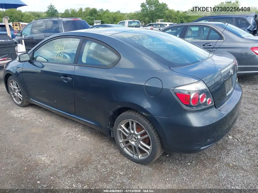 2008 Scion Tc VIN: JTKDE167380256408 Lot: 45620931