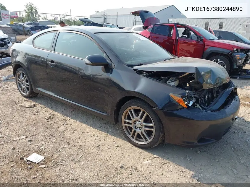 2008 Scion Tc VIN: JTKDE167380244890 Lot: 45632135
