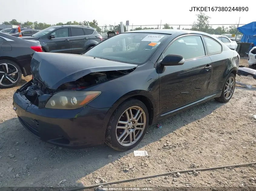 2008 Scion Tc VIN: JTKDE167380244890 Lot: 45632135