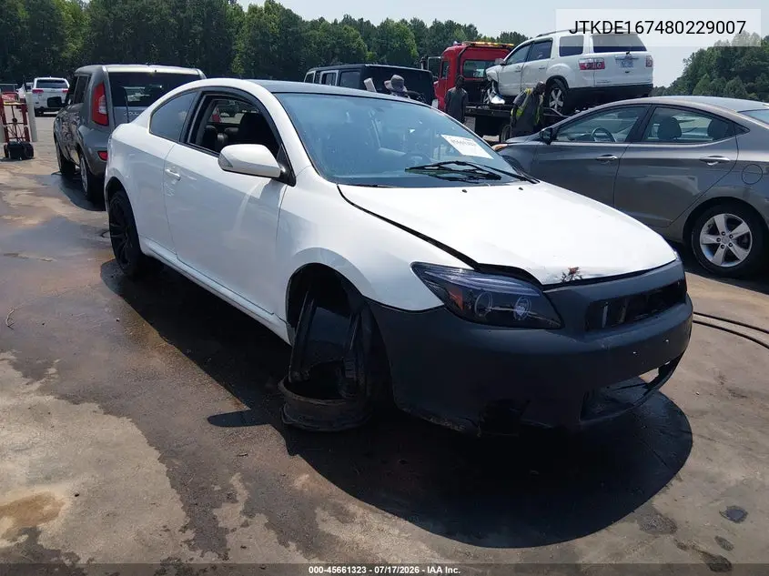 2008 Scion Tc VIN: JTKDE167480229007 Lot: 45661323