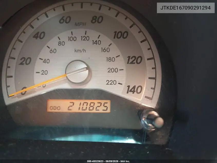 2009 Scion Tc VIN: JTKDE167090291294 Lot: 45323623