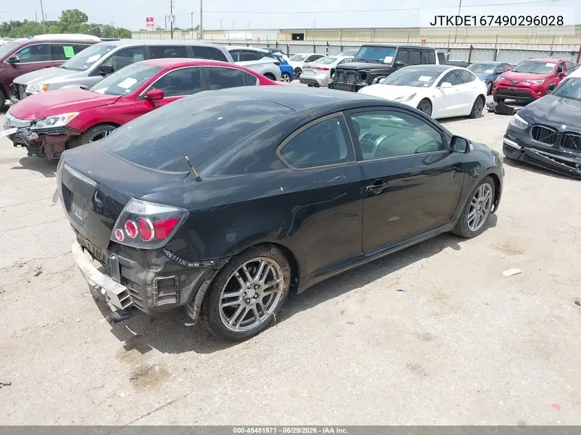2009 Scion Tc VIN: JTKDE167490296028 Lot: 45481971
