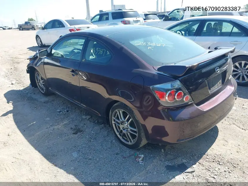 2009 Scion Tc VIN: JTKDE167090283387 Lot: 45615707