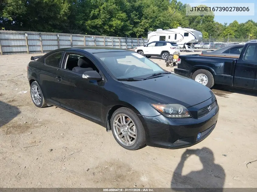 2009 Scion Tc VIN: JTKDE167390278006 Lot: 45654716