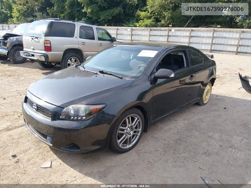 2009 Scion Tc VIN: JTKDE167390278006 Lot: 45654716