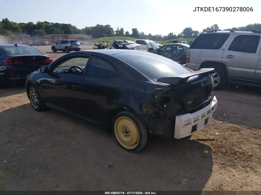 2009 Scion Tc VIN: JTKDE167390278006 Lot: 45654716