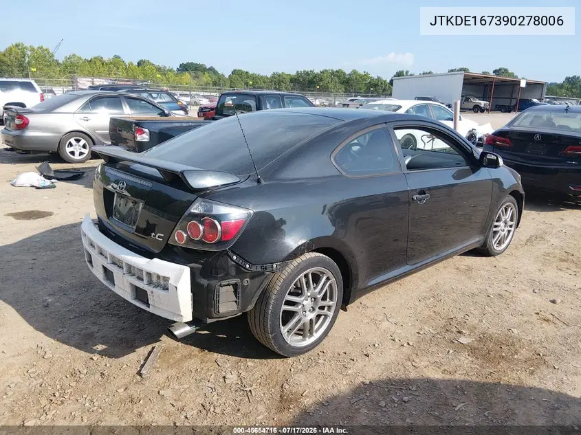 2009 Scion Tc VIN: JTKDE167390278006 Lot: 45654716