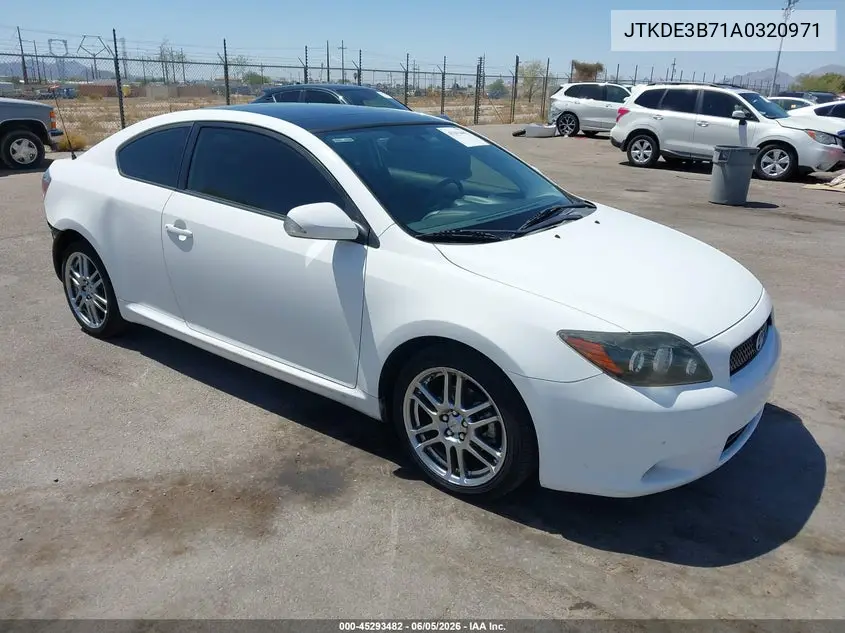 2010 Scion Tc VIN: JTKDE3B71A0320971 Lot: 45293482