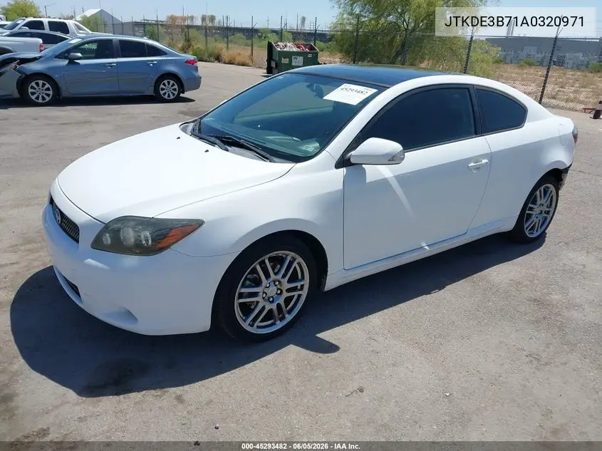 2010 Scion Tc VIN: JTKDE3B71A0320971 Lot: 45293482