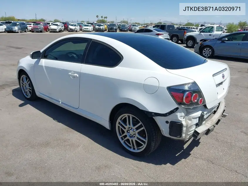2010 Scion Tc VIN: JTKDE3B71A0320971 Lot: 45293482