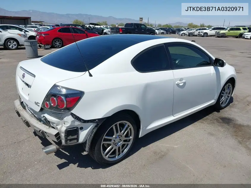 2010 Scion Tc VIN: JTKDE3B71A0320971 Lot: 45293482