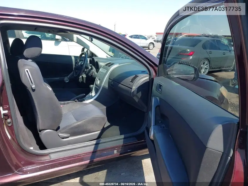2010 Scion Tc VIN: JTKDE3B77A0317735 Lot: 45328734