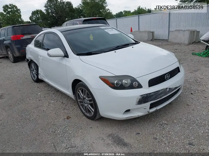 2010 Scion Tc VIN: JTKDE3B78A0304539 Lot: 45502412