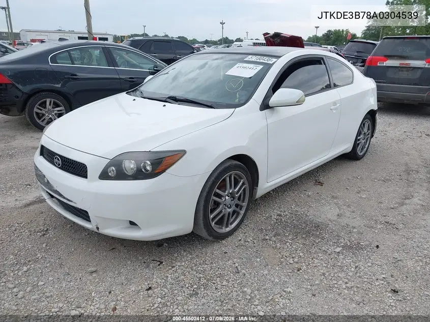 2010 Scion Tc VIN: JTKDE3B78A0304539 Lot: 45502412