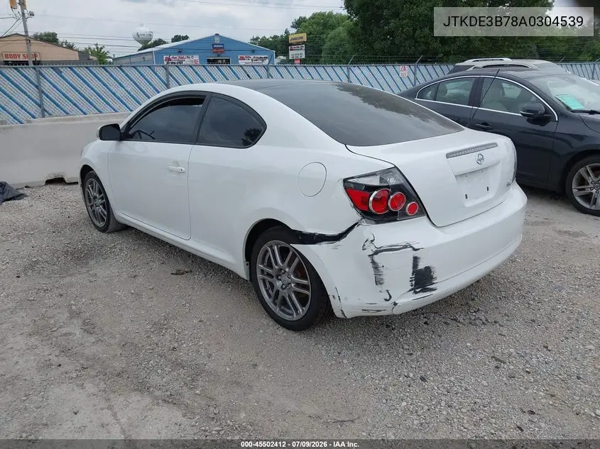 2010 Scion Tc VIN: JTKDE3B78A0304539 Lot: 45502412
