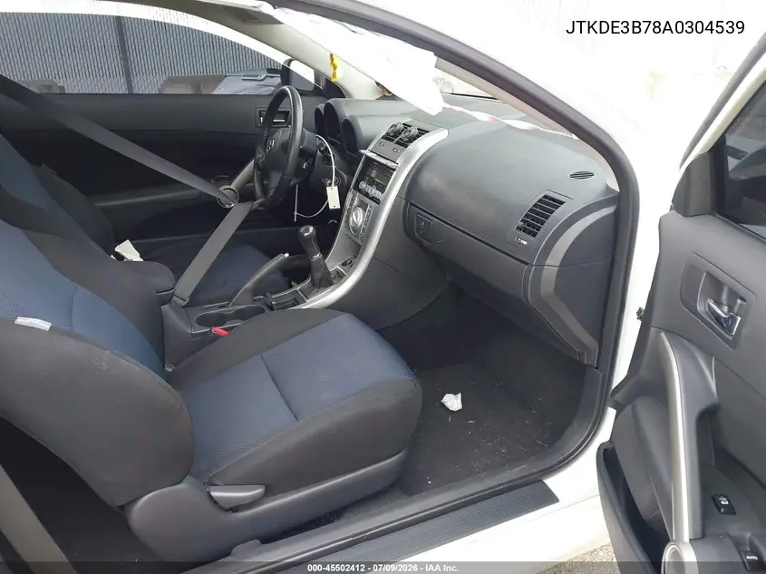 2010 Scion Tc VIN: JTKDE3B78A0304539 Lot: 45502412
