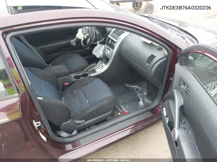 2010 Scion Tc VIN: JTKDE3B76A0320206 Lot: 45556203