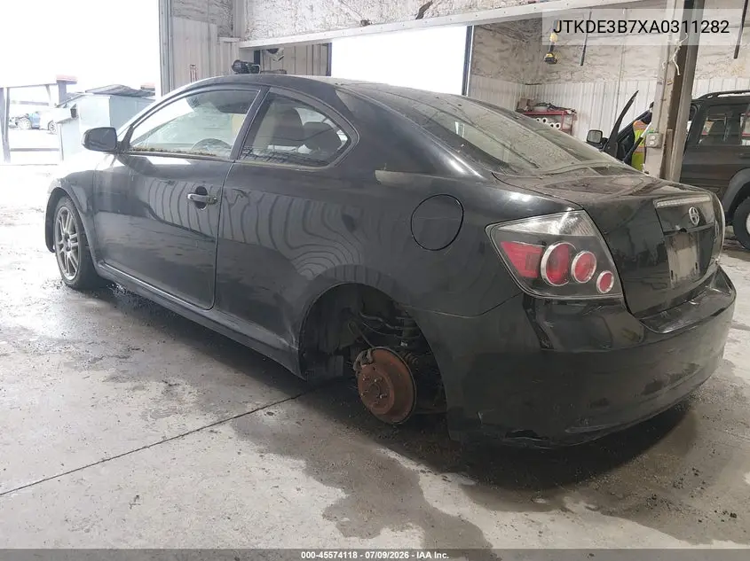 2010 Scion Tc VIN: JTKDE3B7XA0311282 Lot: 45574118