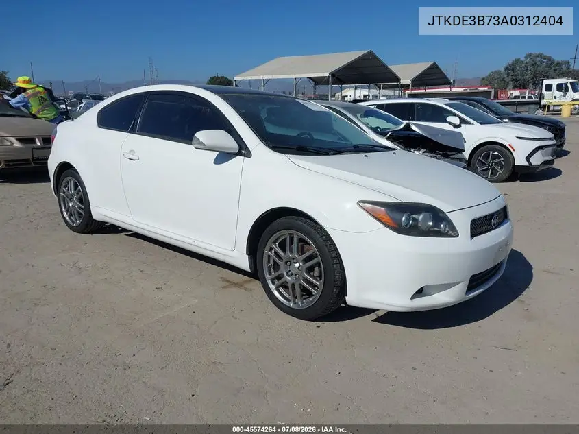 2010 Scion Tc VIN: JTKDE3B73A0312404 Lot: 45574264