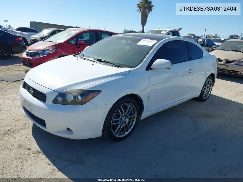 2010 Scion Tc VIN: JTKDE3B73A0312404 Lot: 45574264