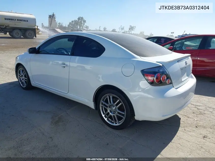 2010 Scion Tc VIN: JTKDE3B73A0312404 Lot: 45574264