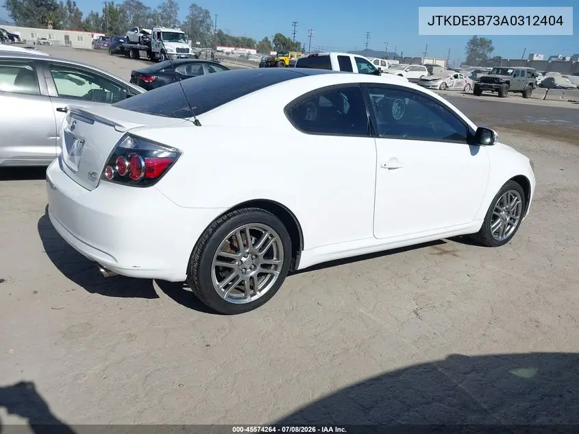 2010 Scion Tc VIN: JTKDE3B73A0312404 Lot: 45574264