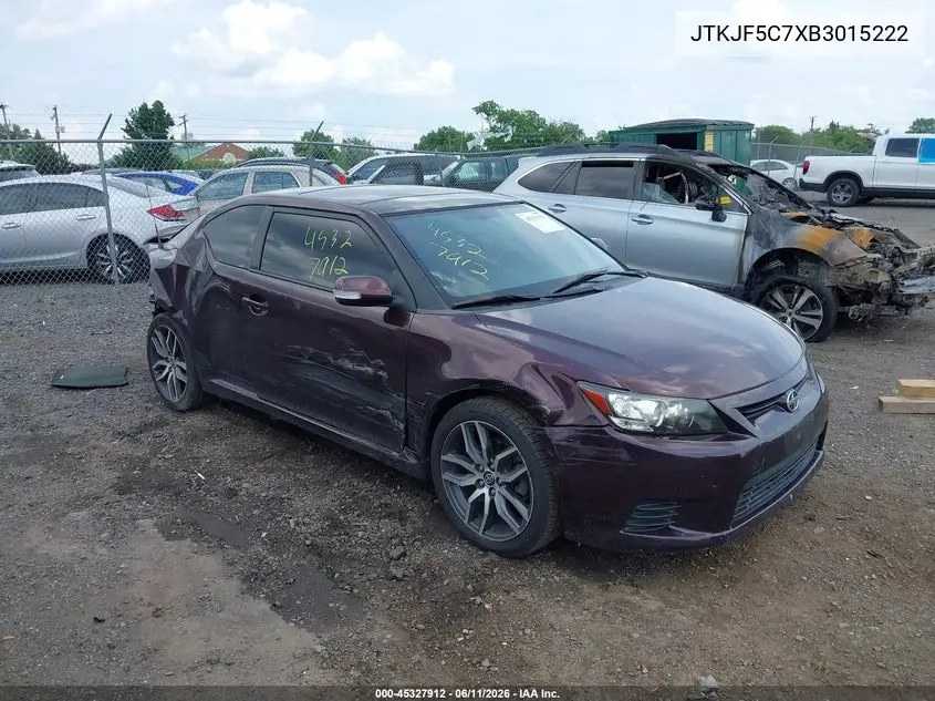2011 Scion Tc VIN: JTKJF5C7XB3015222 Lot: 45327912