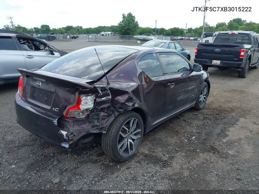 2011 Scion Tc VIN: JTKJF5C7XB3015222 Lot: 45327912