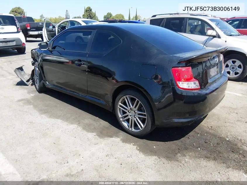 2011 Scion Tc VIN: JTKJF5C73B3006149 Lot: 45341710