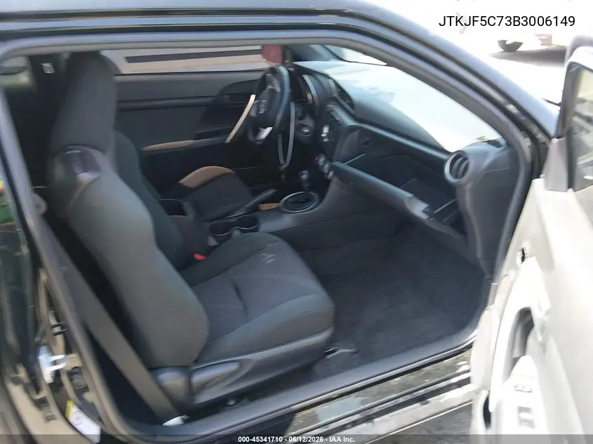 2011 Scion Tc VIN: JTKJF5C73B3006149 Lot: 45341710