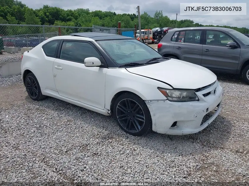 2011 Scion Tc VIN: JTKJF5C73B3006703 Lot: 45347161