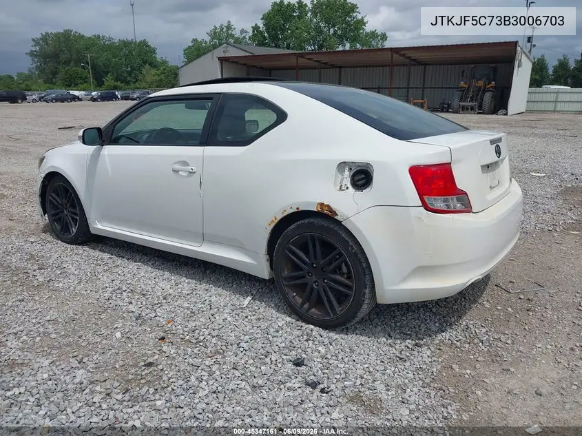 2011 Scion Tc VIN: JTKJF5C73B3006703 Lot: 45347161