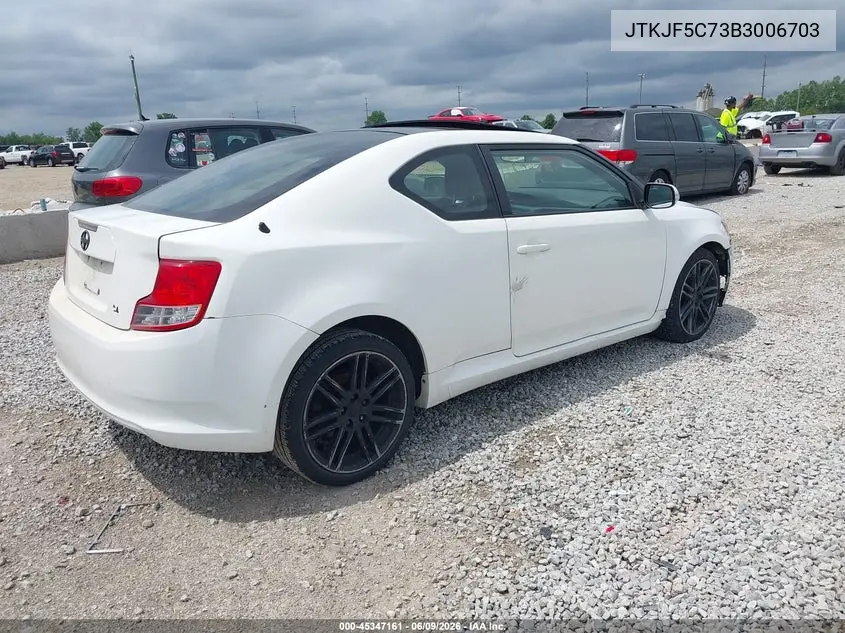2011 Scion Tc VIN: JTKJF5C73B3006703 Lot: 45347161