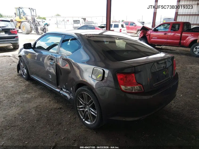 2011 Scion Tc VIN: JTKJF5C73B3019323 Lot: 45437155