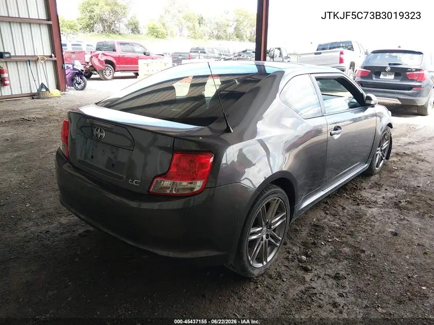2011 Scion Tc VIN: JTKJF5C73B3019323 Lot: 45437155