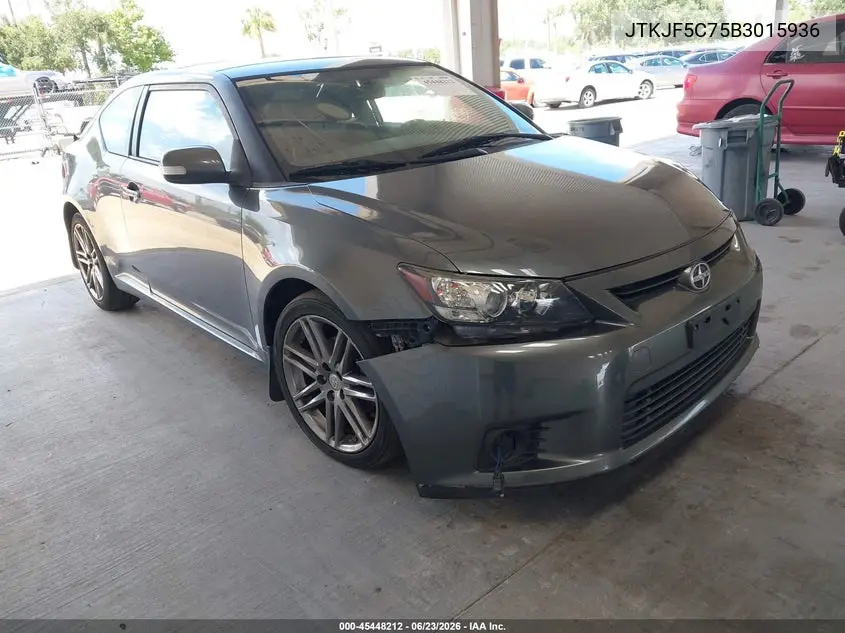 2011 Scion Tc VIN: JTKJF5C75B3015936 Lot: 45448212