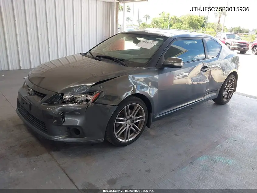 2011 Scion Tc VIN: JTKJF5C75B3015936 Lot: 45448212
