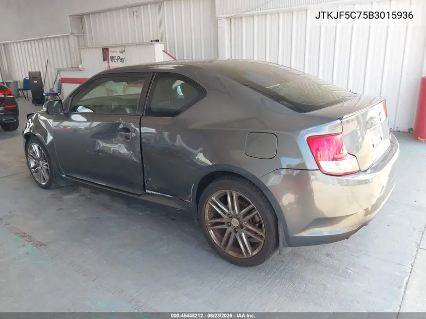 2011 Scion Tc VIN: JTKJF5C75B3015936 Lot: 45448212