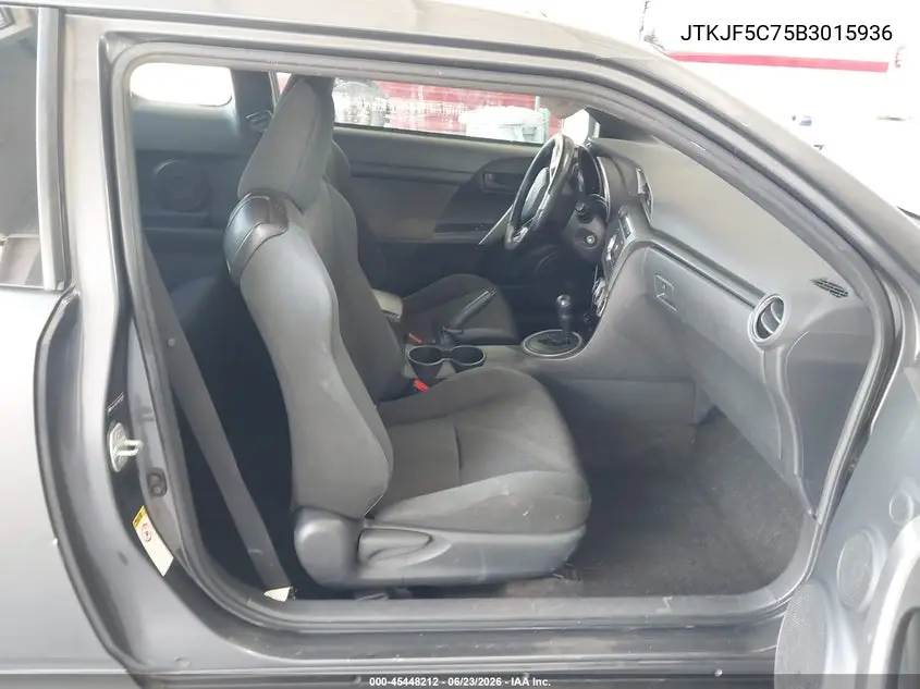 2011 Scion Tc VIN: JTKJF5C75B3015936 Lot: 45448212