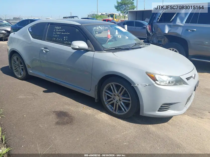 2011 Scion Tc VIN: JTKJF5C70B3015164 Lot: 45459235