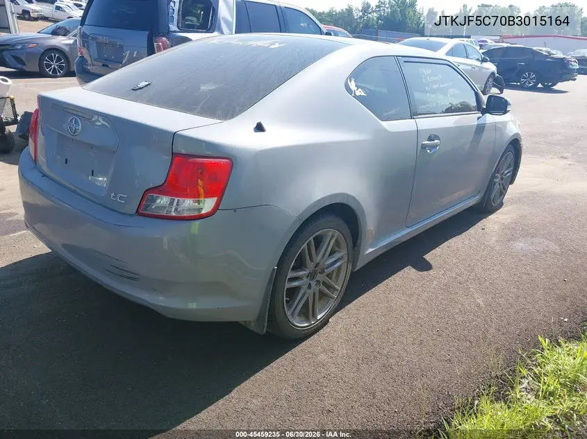 2011 Scion Tc VIN: JTKJF5C70B3015164 Lot: 45459235