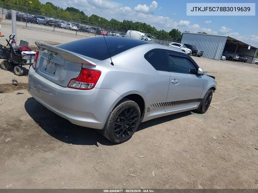 2011 Scion Tc VIN: JTKJF5C78B3019639 Lot: 45484877