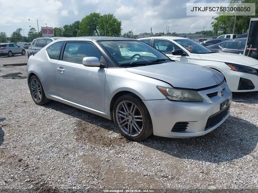 2011 Scion Tc VIN: JTKJF5C75B3008050 Lot: 45490656